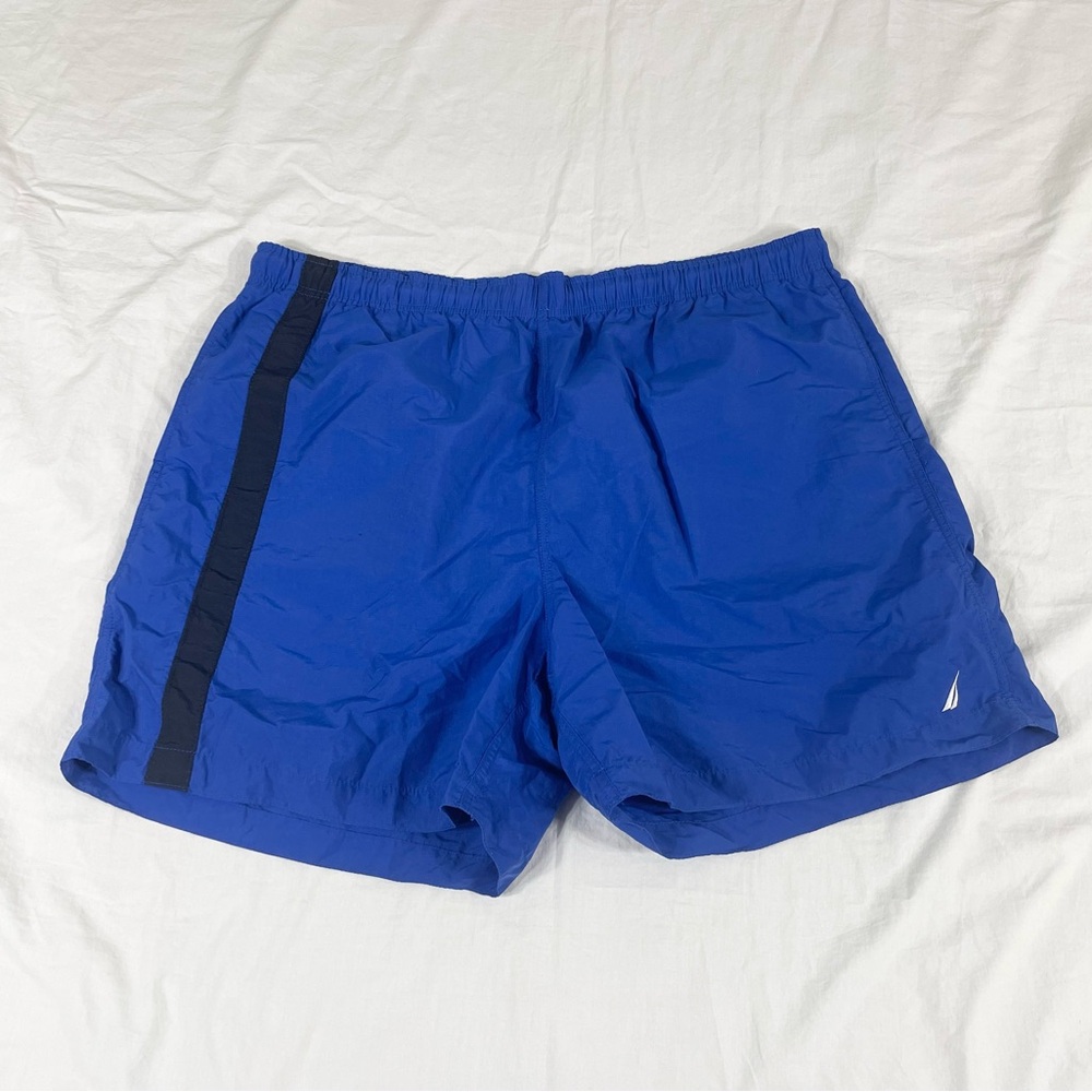 Náutica Mens Blue Nylon Swin Shorts Size XL